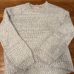 Cozy white/gray women's sweater size S
